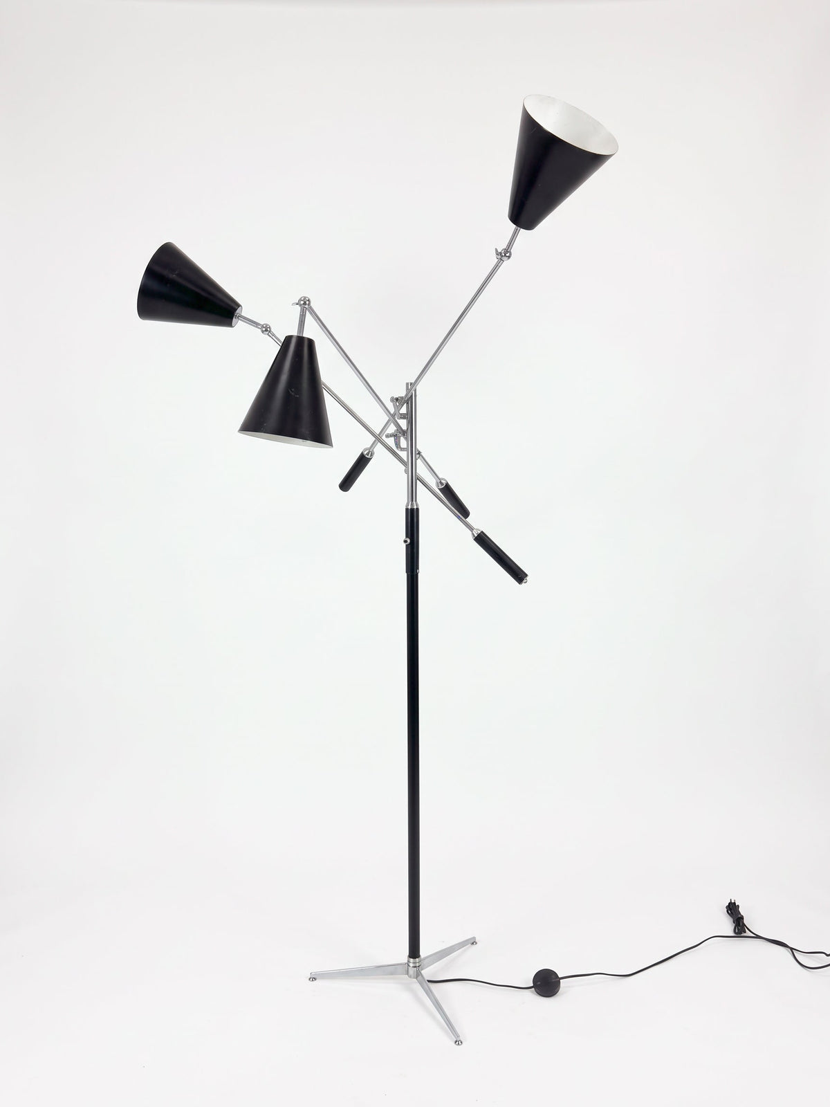 Angelo Lelii Triennale 3-Arm Floor Lamp