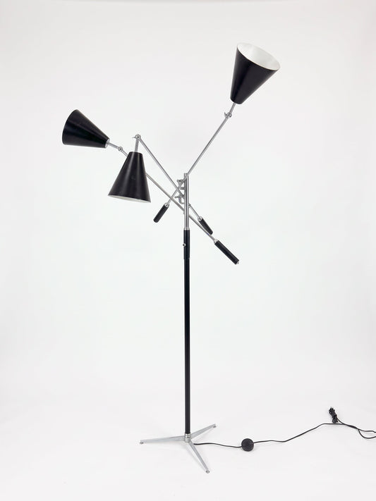 Angelo Lelii Triennale 3-Arm Floor Lamp