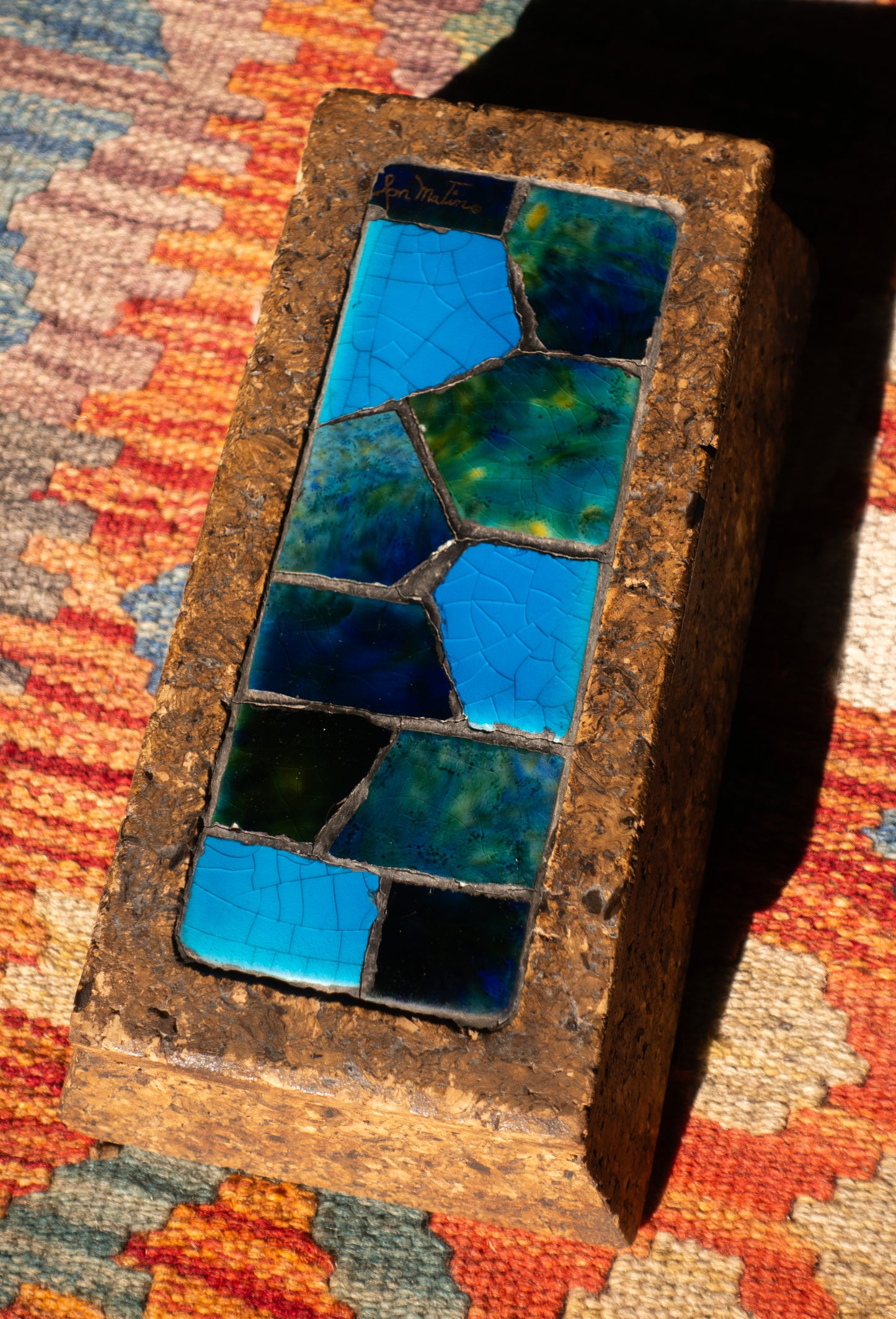 Jon Matin Mosaic Cork Tray & Box Set