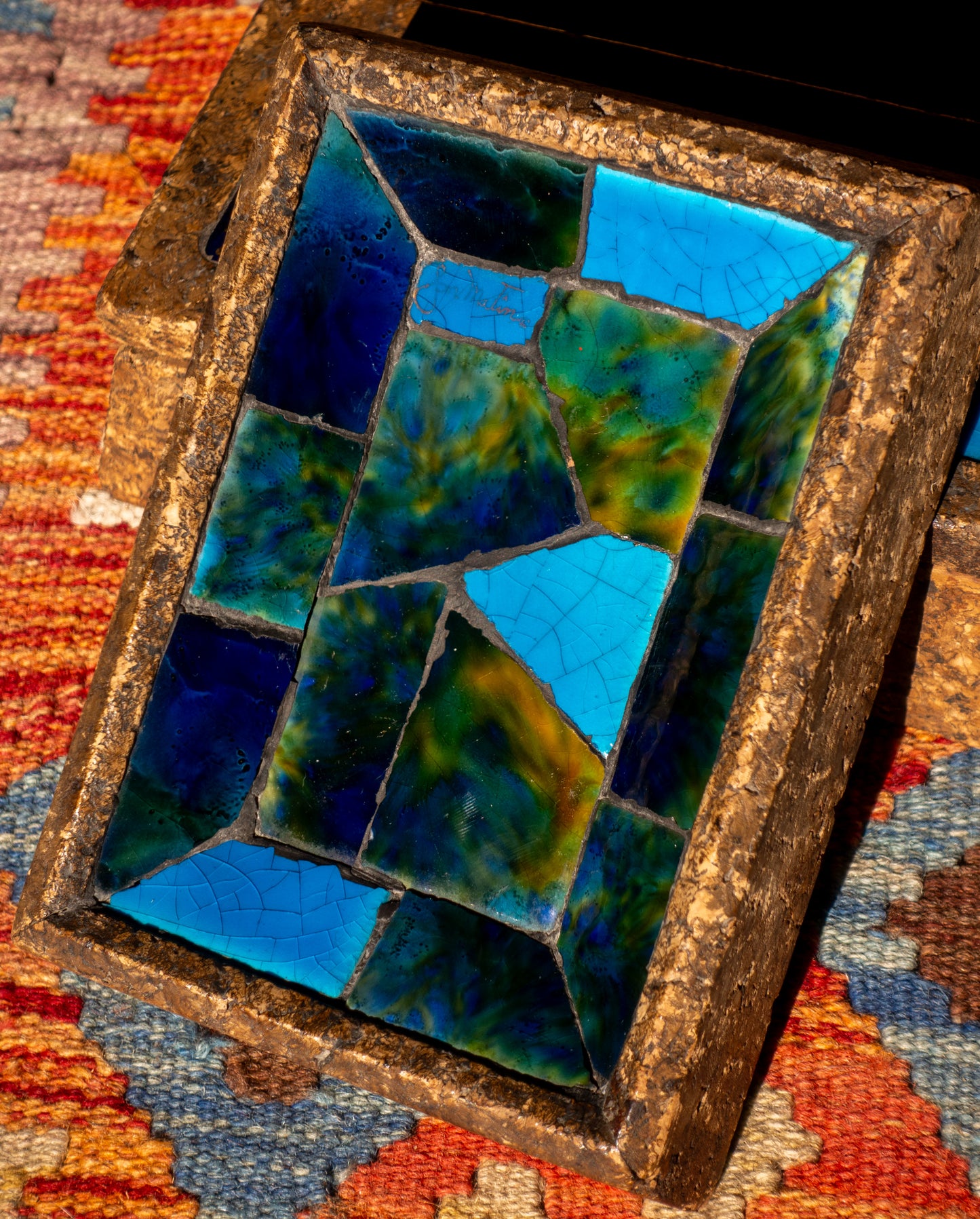 Jon Matin Mosaic Cork Tray & Box Set